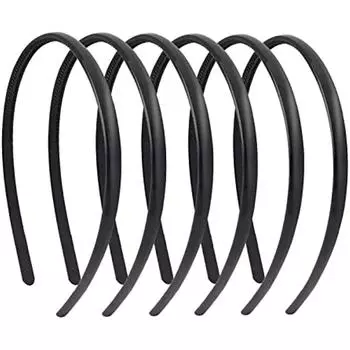 Зубная расческа, повязка на голову, 6 шт., простые повязки на голову, пластиковые повязки для волос с зубом, унисекс для женщин и девочек, 8 мм 14x13x2cm