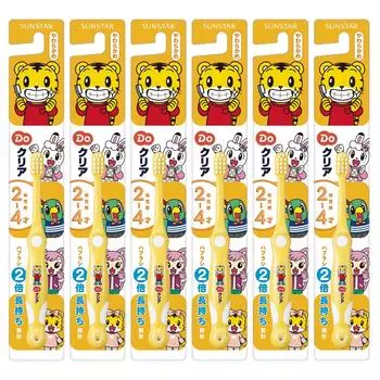 Зубная щетка AIOUTGOGO Do Clear для 2 лет, 3 лет, 4 лет, 6 штук в упаковке для периода прорезывания молочных зубов, выбрать нельзя [Оптовая закупка] Детская [Мягкая для старых, старых,