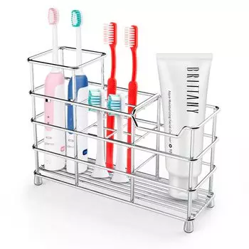 Зубная щетка Akalon из нержавеющей стали, отдельно стоящая зубная щетка из нержавеющей стали 304, подставка, держатель, держатель, нержавеющая, многофункциональная,