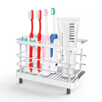 Зубная щетка Akalon из нержавеющей стали, отдельно стоящая зубная щетка из металла, подставка, держатель, держатель, нержавеющая, многофункциональная,