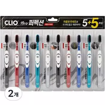 Зубная щетка Crio NEW Perfection Charcoal с ультратонкой щетиной 5 + 5 10 шт., 2 шт. Корейская зубная щетка, здоровье зубов