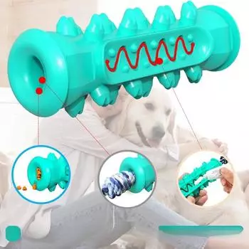 Зубная щетка для моляров для собак, игрушки для жевания, чистки зубов, безопасный уход за зубами для щенков, мягкие игрушки для чистки домашних животных, принадлежности синий