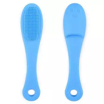 Зубная щетка для пальцев для домашних животных Мягкий силиконовый удаляет зубной налет и зубной камень Чистит неприятный запах изо рта Зубная щетка для пальцев для собак розовый