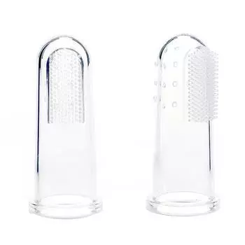 Зубная щетка для пальцев для домашних животных Мягкий силиконовый удаляет зубной налет и зубной камень Чистит неприятный запах изо рта Зубная щетка для пальцев для собак