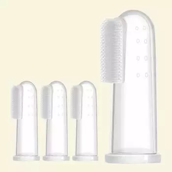 Зубная щетка для пальцев, силиконовая кроватка, чехол для младенцев, щетка для чистки языка