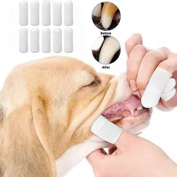 Зубная щетка для собак. Легкая чистка зубов для ухода за зубами. Идеально подходит для собак и кошек. Больше заботьтесь о здоровье домашних животных. Набор для мягкой чистки зубов для собак, набор из 10 упаковок 10 Packs