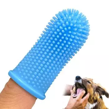 Зубная щетка для собак Мягкие пальчиковые щетки Зубная щетка для домашних животных Легкая чистка зубов Зубная щетка для собак Уход за полостью рта Зубная щетка для домашних животных для кошек