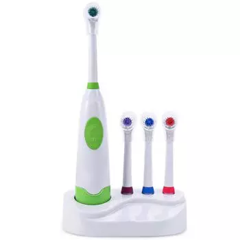 Зубная щетка для ухода за полостью рта 360 вращающаяся водонепроницаемая электрическая для детей розовый