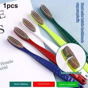 Зубная щетка для взрослых с мягкой щетиной и цветной щетиной, отдельная независимая упаковка, ручная чистка полости рта, отбеливание зубов, домашнее использование, зубная щетка
