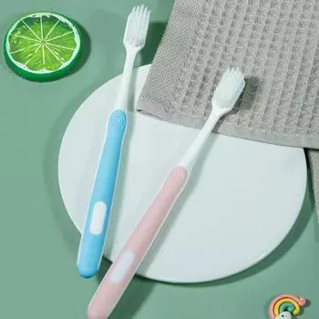 Зубная щетка Fawnmum Ультратонкая мягкая зубная щетка Антибактериальная защита здоровья десен Зубная щетка Гигиена полости рта Инструменты для чистки зубов синий