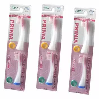 Зубная щетка GC Sonic Vibration для Prinian Slim, сменная изогнутая плавающая щетка 2 x 3 (розовый) [Эксклюзив для стоматологов]