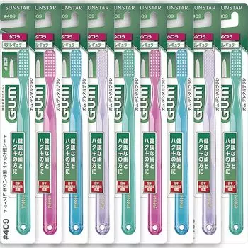 Зубная щетка GUM №409, обычная головка, 9 наборов