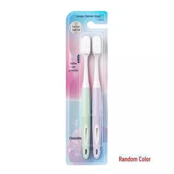 «Зубная щетка KB7915 с мягкой щетиной для взрослых — бережная защита десен, сверхтонкая маленькая головка, идеально подходит для пар и женщин»