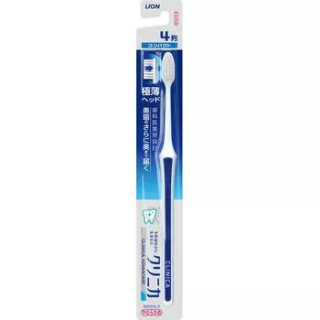 Зубная щетка LION Clinica Advantage 4-рядная компактная 1 Зубная щетка, мягкая Профилактика кариеса Зубные щетки Профилактика кариеса
