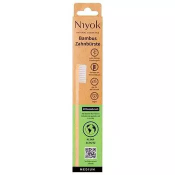 Зубная щетка Niyok Choice Brush Bamboo Climate Protection, 1 шт.