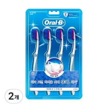 Зубная щетка Oral-B Proflex 3D White, 4 упаковки, 2 шт.