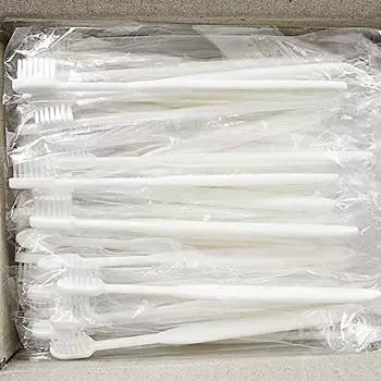 Зубная щетка PARAISO одноразовая зубная щетка набор для коммерческого использования 24 отверстия без зубной пасты White Co., Ltd. [150 шт.] белый