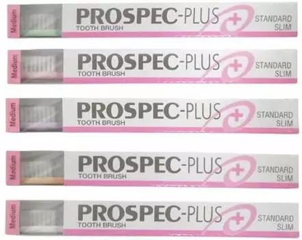 Зубная щетка Prospec Plus Standard Slim 20 шт. (M (нормальный))