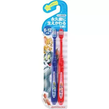 Зубная щетка ProTom And Jerry для постоянных зубов детей от 6 до 12 лет, упаковка из 2 шт.