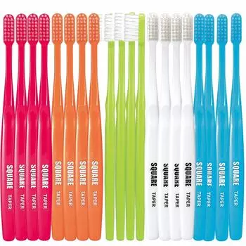 Зубная щетка Recera Square All Tapered Bristle M 20 штук Recera SQUARE Dental Exclusive (Нормальный)