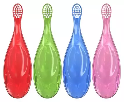 Зубная щетка Rocks PRO для детей 1 год мягкая щетка ROCS. (0-3 лет) (любой цвет)