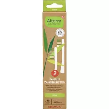 Зубная щетка Rothman Alterra Bamboo Double Pack 2 Medium Size