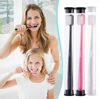 Зубная щетка с густой щетиной, индивидуально упакованная в тубу One Size