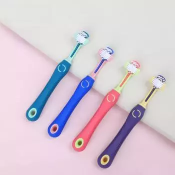 Зубная щетка с тремя головками для кошек и собак 93081 зелёный