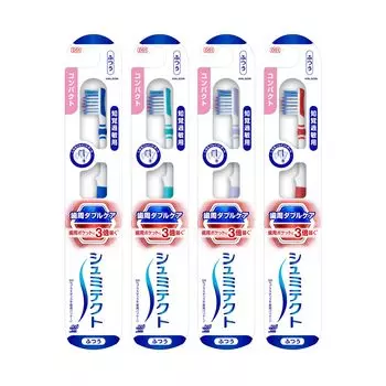 Зубная щетка Shumitect Periodontal Double Care EX Sensitivity Care Compact, 4 шт., выбрать нельзя (Нормальный) цвет