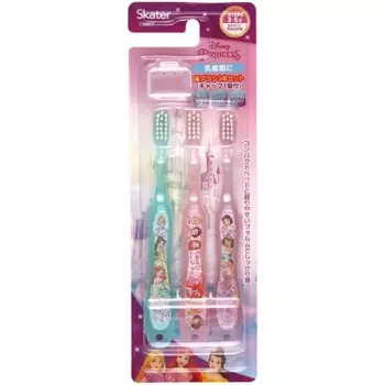 Зубная щетка Skater 14 см для детей дошкольного возраста 3-5 лет мягкая 3 шт Disney Princess 23 TB5ST-A