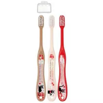 Зубная щетка Skater для учеников начальной школы 6-12 лет, мягкая, 3 бутылочки, Kiki s Delivery Service, 15,5 см, TB6ST