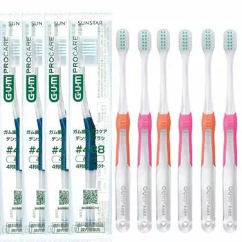 Зубная щетка Sunstar GUM Gum Periodontal Pro Care, 10 шт., Clinic rows, супер зубная щетка GUM Pro Care [стоматологические товары] [доступные цвета] (#488 (4