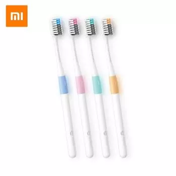 Зубная щетка Xiaomi DoctorB Bass Method с сэндвичем, лучшая проволочная щетка, 4 цвета, зубная щетка для глубокой очистки
