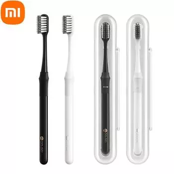 Зубная щетка Xiaomi DoctorB Bass Method с сэндвич-слоем Better Brush Wire Зубная щетка для глубокой очистки с дорожной коробкой