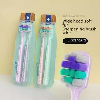 Зубная щетка Yangzhou Advanced Soft Bristle Wide Head для взрослых - Большая головка, идеально подходит для пар