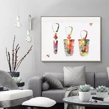 Зубной имплантат акварельный постер настенное искусство зуб анатомический медицинский холст картины печать картинки для декора медицинского кабинета 21X30cm No Frame