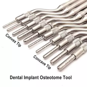 Зубной имплантат, инструмент для остеотомии, инструмент для подъема синус-лифта, изогнутый наконечник, стоматологический лабораторный толкатель, инструменты для стоматолога 1 piece convex 2.6mm