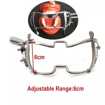 Зубной имплантат, регулируемый открывалка для кляпа, уайтхед, длина 13 см, нержавеющая сталь, пескоструйная обработка, отбеливание зубов, втягивающий инструмент 1 piece