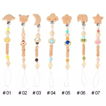 Зубной клей, детский браслет против еды, детская силиконовая цепочка для соски, детская молярная цепочка с изображением животных, большая клейкая цепочка цвета слоновой кости