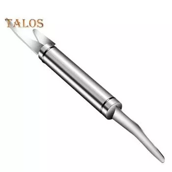 Зубочистка для креветок, антикоррозийная, противодеформирующаяся, прочная, полезная, с двойной головкой, очиститель лески для креветок для дома серебряный