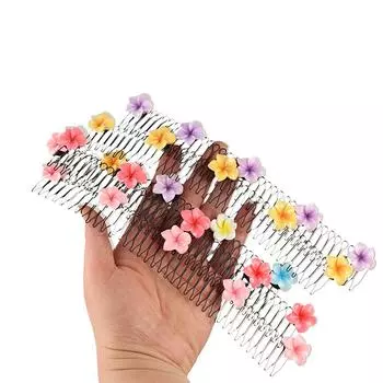 Зубы U-образная укладка волос гребень ободок цветок шпилька мода невидимый дополнительный держатель для волос для девочек style 8