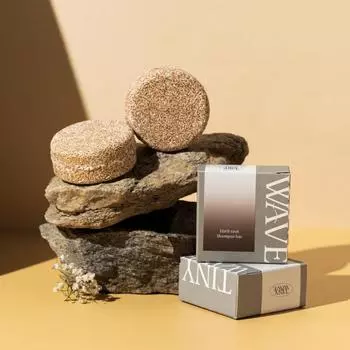 Зудящая себорейная кожа головы Tiny Wave Herb Root Protein Shampoo Bar Solid Shampoo 200 г, 2 шт., 100 г
