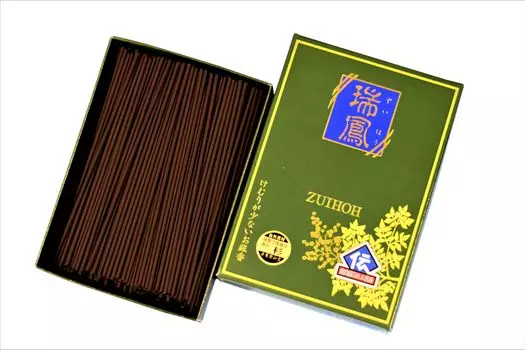 Благовония Zuiho с низким уровнем дыма Благовония Древесина Nikkun Shizando 160г 300 (приблизительно. палочки) чёрный
