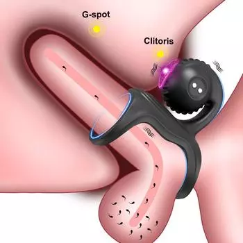 ZUKASY вибрирующее кольцо для члена с вибратором-улиткой, стимулятором клитора, вибратор для взрослых, секс-игрушки для мужчин, черные кольца для члена, вибраторы для мужчин, секс-игрушка