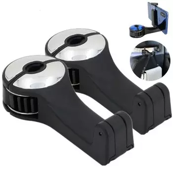 Zukida Car Крючок для кошелька и сумок с телефоном Универсальный вращающийся крючок для подголовника Держатель для кошелька в машине Крючок для автомобиля Крючок для заднего сиденья