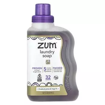 Zum Clean, Aromatherapy Laundry Soap, Frankincense & Myrrh, 0.94L (32Fl Oz)