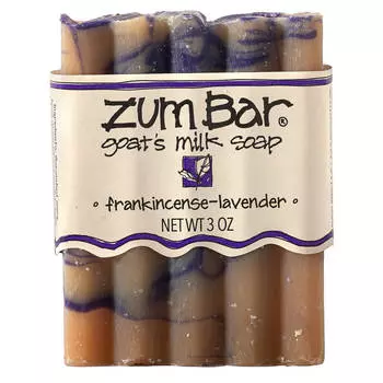 ZUM, Zum Bar, goat milk soap, frankincense-lavender, 3oz