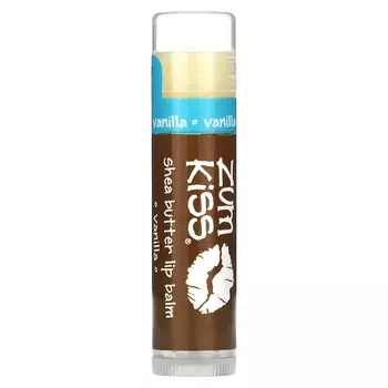 ZUM, Zum Kiss, shea butter lip balm, vanilla, 0.15oz