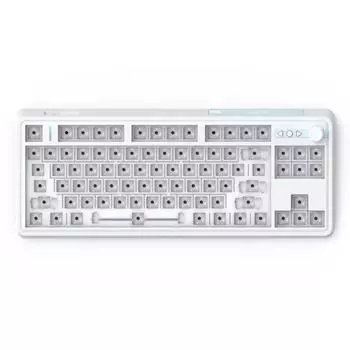 ZUOYA LS01 Комплект геймерской клавиатуры с возможностью горячей замены, 3 режима USB/2,4G/Bluetooth, беспроводная клавиатура с RGB-подсветкой и прокладкой