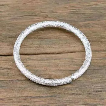Zuyin 9999 чистое серебро ручной работы с узором молотка тонкое серебряное кольцо-браслет Xiangyun круглая палочка с отверстием из чистого серебра молодой стиль Adjustable size